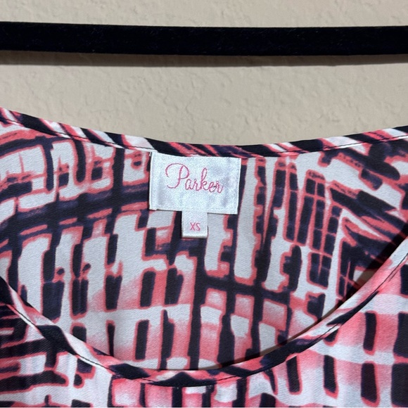 Women's Parker Lolly Mini Dress Sz XS Summer Beach Silk Vacation Open Back FLAW - Picture 7 of 10